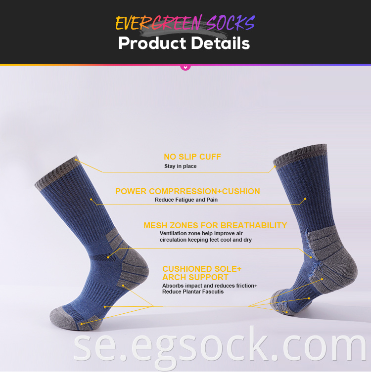 Running Compression Football Soccer Crew Socks